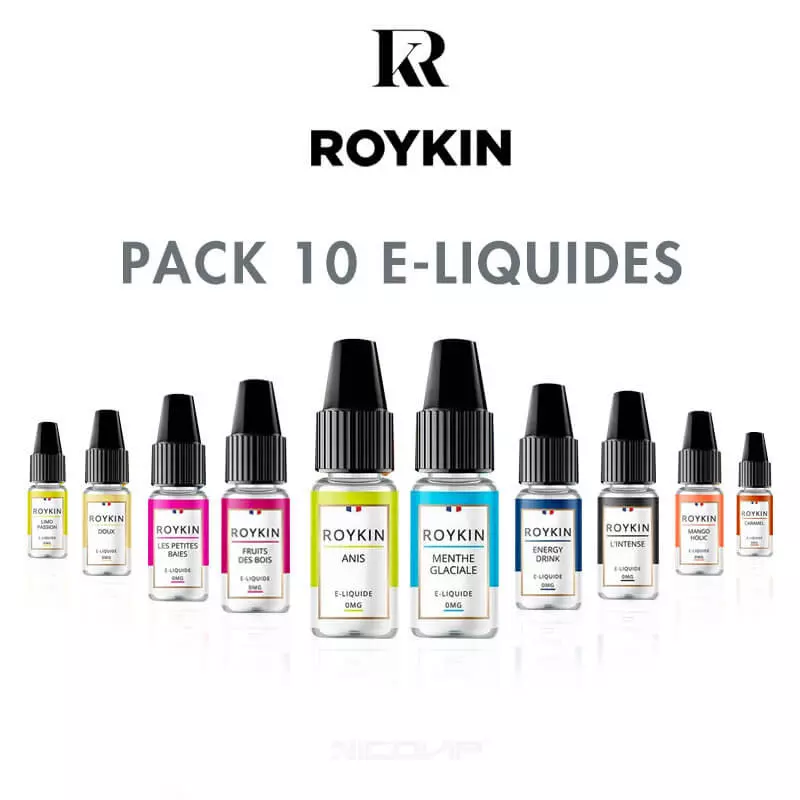 Pack 10 e-liquides Roykin 3631