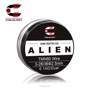 Pack 2 Coils Handmade Twisted Messes NI80 TMN80 Alien - 3-28/36