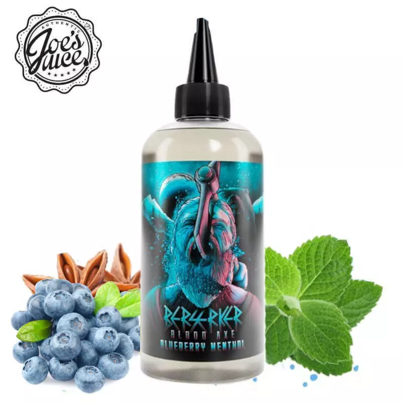 Blueberry Menthol Berserker Joe's Juice 200ml 4239