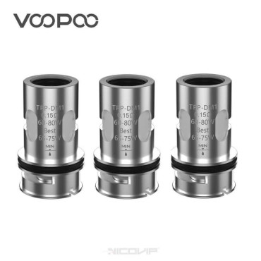 Pack 3 Résistances TPP Voopoo - DM1 0,15 ohm