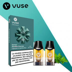 2 Capsules Menthe Glaciale Vuse / Vype