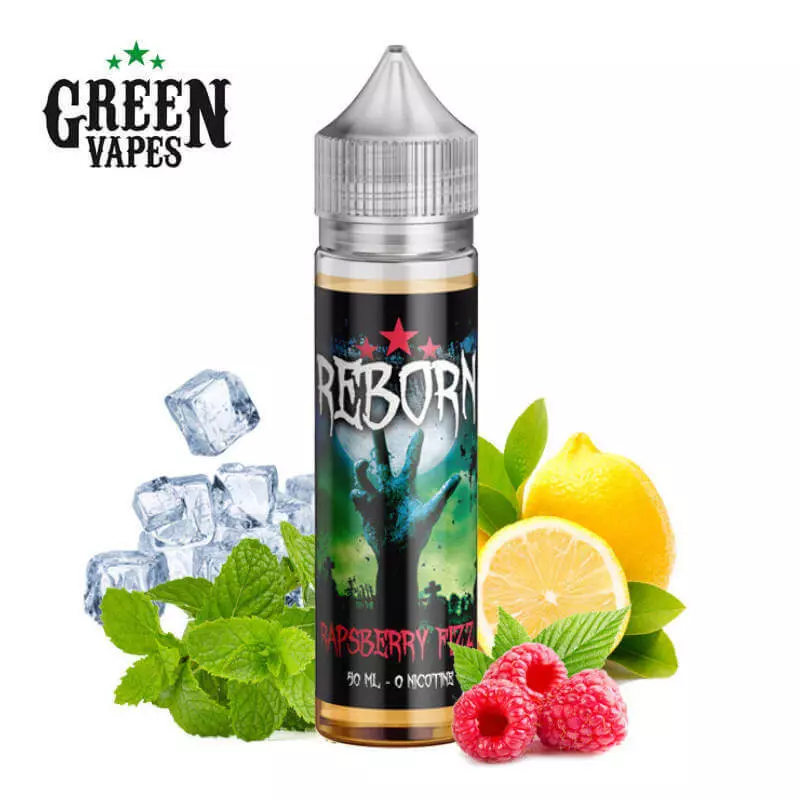 Raspberry Fizz Reborn Green Vapes 50ml 2843