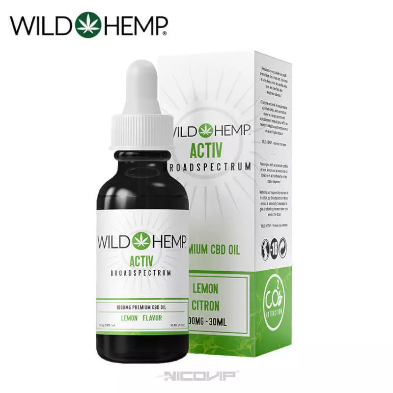 Huile CBD Activ Broad Spectrum 30ml Wild Hemp 4712 (J 33F)