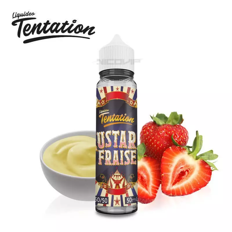 Custard Fraise Tentation Liquideo 50ml 2866 (81D)
