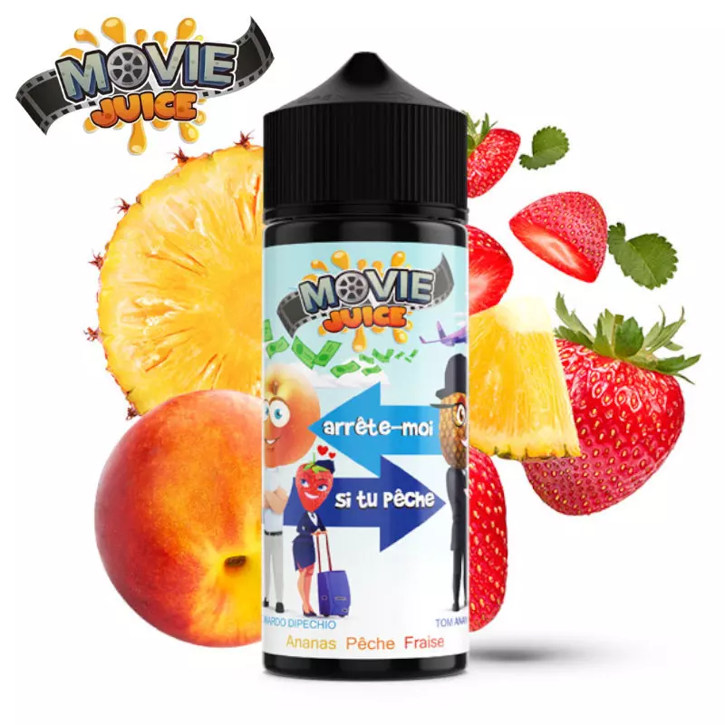 Arrête-moi si tu Pêche Fruits Movie Juice 100ml 5900
