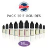 Pack 10 E-liquides Nicovip 16mg P2375*