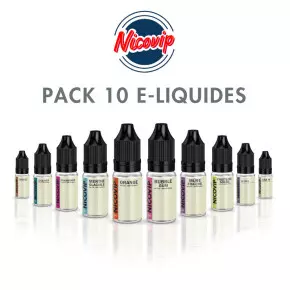 Pack 10 E-liquides Nicovip