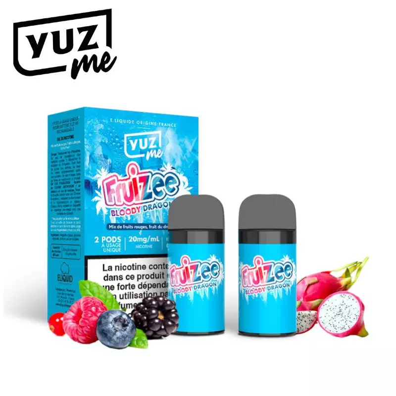 Pack 2 Pods Jetables Bloody Dragon Fruizee Yuz Me 6095