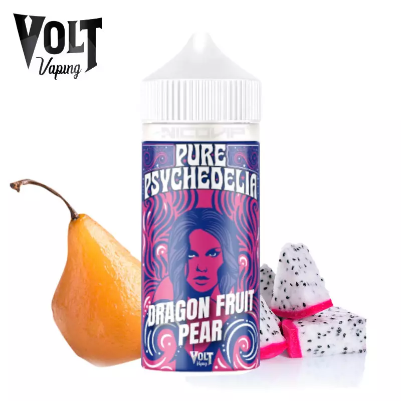 Dragon Fruit Pear Pure Psychedelia Volt Vaping 100ml 6198