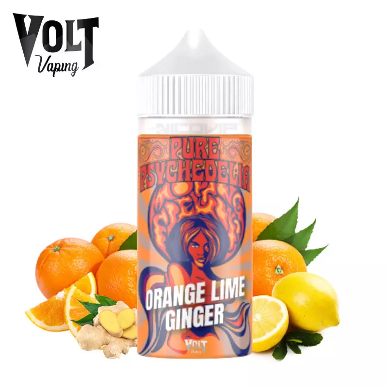 Orange Lime Ginger Pure Psychedelia Volt Vaping 100ml 6202