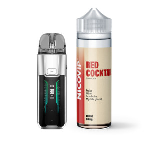 Pack Avancé Luxe XR Max + Red Cocktail Nicovip 100ml - Silver