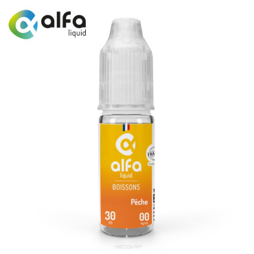 E-liquide Pêche Alfaliquid 10ml - 3 mg E-liquide Pêche Alfaliquid 10ml - 3 mg