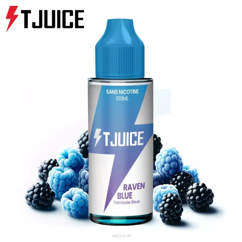 E liquide Raven Blue T-Juice 100ml 6567  (J 28A)