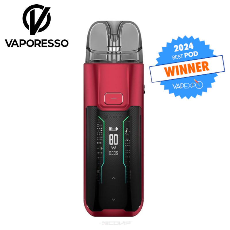 Kit Pod Luxe XR Max Leather Edition Vaporesso - Flame Red