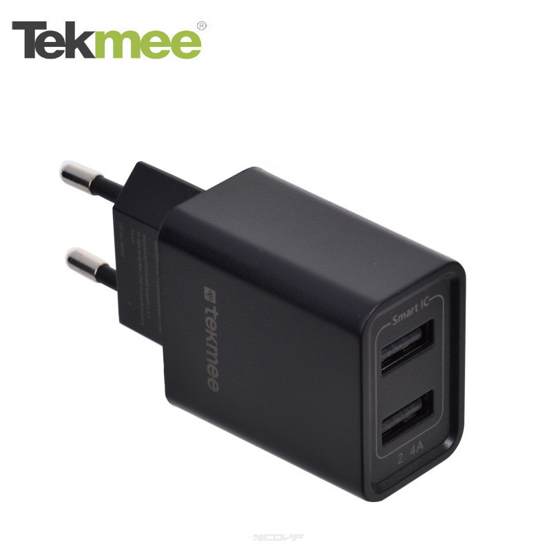 Prise Secteur 2 ports USB 2.4A Tekmee