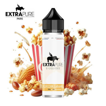 Pop corn Caramel Extrapure 50ml sans nicotine Pop corn Caramel Extrapure 50ml sans nicotine