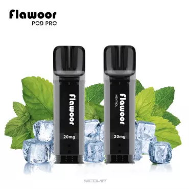 Pack 2 Pods Jetables Menthol Flawoor Pod Pro