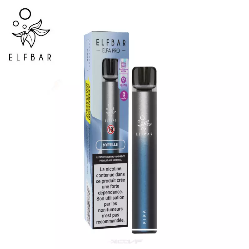 Kit Puff Elfa Pro Myrtille Elfbar - 10 mg