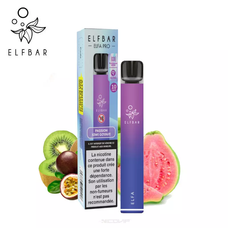Kit Puff Elfa Pro Passion Kiwi Goyave Elfbar 7181