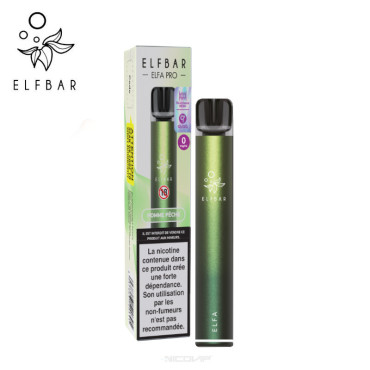 Kit Puff Elfa Pro Pomme Pêche Elfbar - 10 mg Kit Puff Elfa Pro Pomme Pêche Elfbar - 10 mg