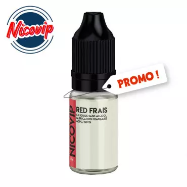 Promo e-liquide Red Frais Nicovip 10ml avec nicotine