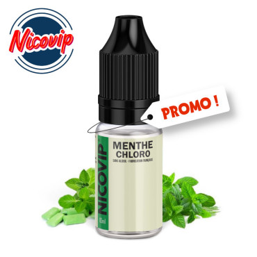 Promo e-liquide Menthe Chlorophyle Nicovip 10ml