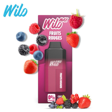 1 Batterie + Pod + Fiole Fruits Rouges Wilo Max 12ml