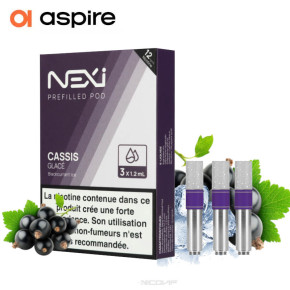 3 Cartouches Nexi One Cassis Glacé 1,2ml Aspire