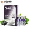 3 Recharges Nexi One Cassis Glacé 1,2ml Aspire - Sans nicotine