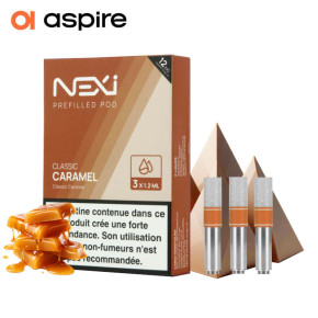 3 Cartouches Nexi One Classic Caramel 1,2ml Aspire