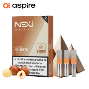 3 Cartouches Nexi One Classic Noisette 1,2ml Aspire