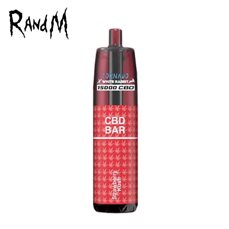 Kit Puff Tornado 15000 CBD Strawberry Kush White Rabbit Randm 7605
