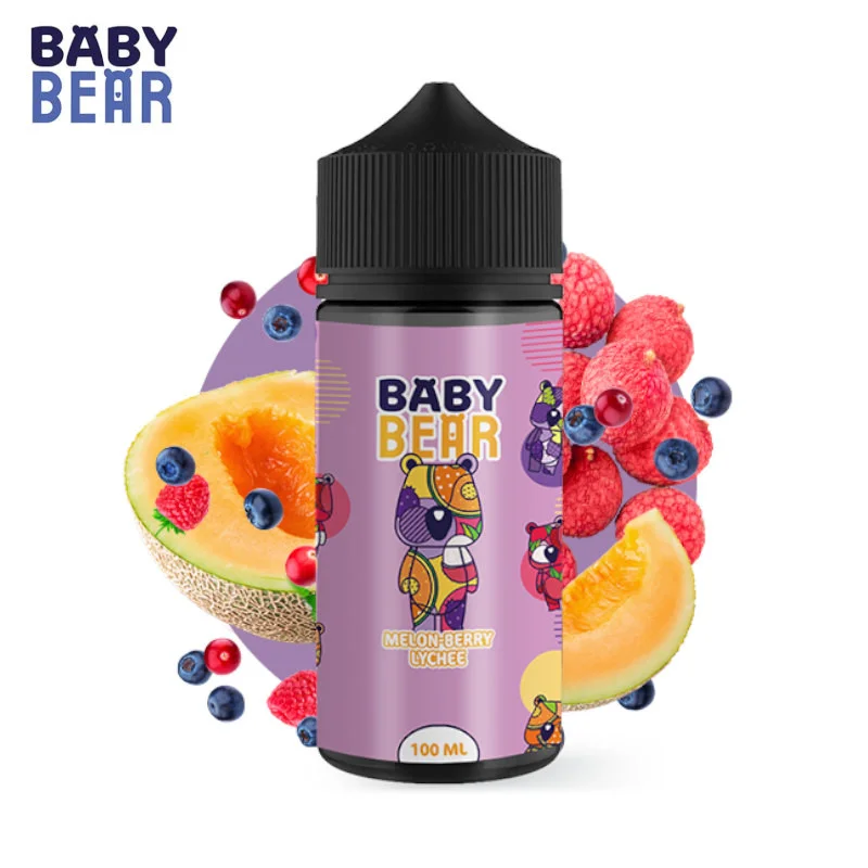 Melon Berry Lychee Baby Bear 100ml - Sans nicotine