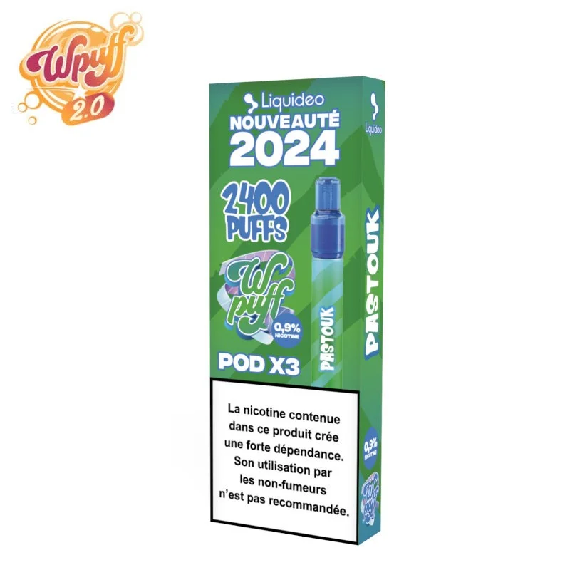 Kit Puff + 3 Pods Pastouk Wpuff 2.0 Liquideo 7511