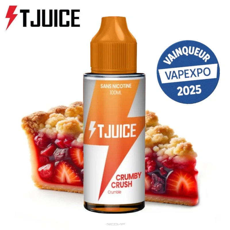 E liquide Crumby Crush T-Juice 100ml - Sans nicotine