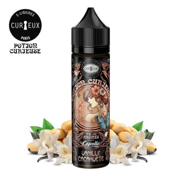 Vanille Cacahuète Potions Curieuses Curieux 50ml Vanille Cacahuète Potions Curieuses Curieux 50ml