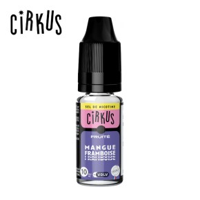 Mangue Framboise Sel de Nicotine 10ml Cirkus Mangue Framboise Sel de Nicotine 10ml Cirkus