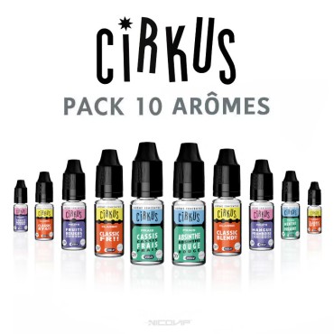 Pack arômes Cirkus 10ml Pack arômes Cirkus 10ml
