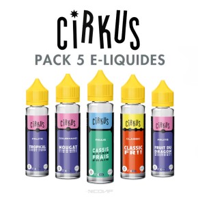 Pack e-liquides Cirkus 50 ml Pack e-liquides Cirkus 50 ml