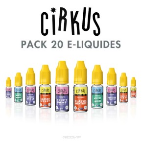 Pack 20 E-liquides Cirkus Pack 20 E-liquides Cirkus