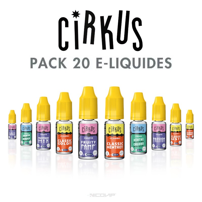 Pack 20 E-liquides Cirkus