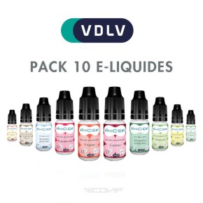 Pack 10 E-liquides VDLV