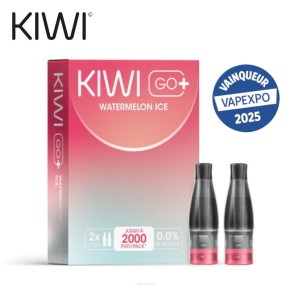 Pack 2 Cartouches Watermelon Ice Kiwi Go+ Pack 2 Cartouches Watermelon Ice Kiwi Go+