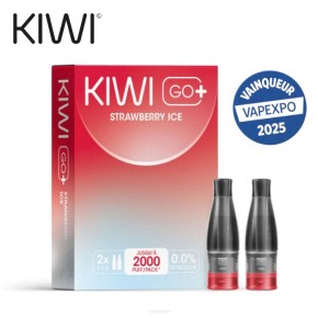 Pack 2 Cartouches Strawberry Ice Kiwi Go+ Pack 2 Cartouches Strawberry Ice Kiwi Go+