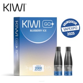 Pack 2 Cartouches Blueberry Ice Kiwi Go+ Pack 2 Cartouches Blueberry Ice Kiwi Go+