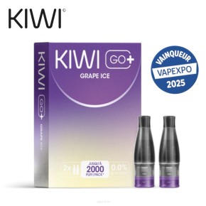 Pack 2 Cartouches Grape Ice Kiwi Go+ Pack 2 Cartouches Grape Ice Kiwi Go+