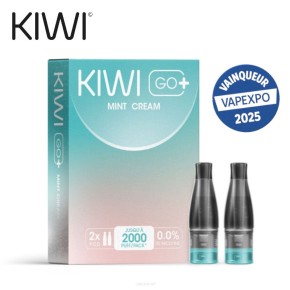 2 Cartouches Mint Cream Kiwi Go+ 2 Cartouches Mint Cream Kiwi Go+