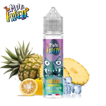 Saligot Ananas Yuzu Multi Freeze Liquideo 50ml - Sans nicotine Saligot Ananas Yuzu Multi Freeze Liquideo 50ml - Sans nicotine