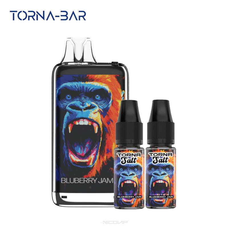 Kit Puff Torna Max 30K Blueberry Jam Torna Bar