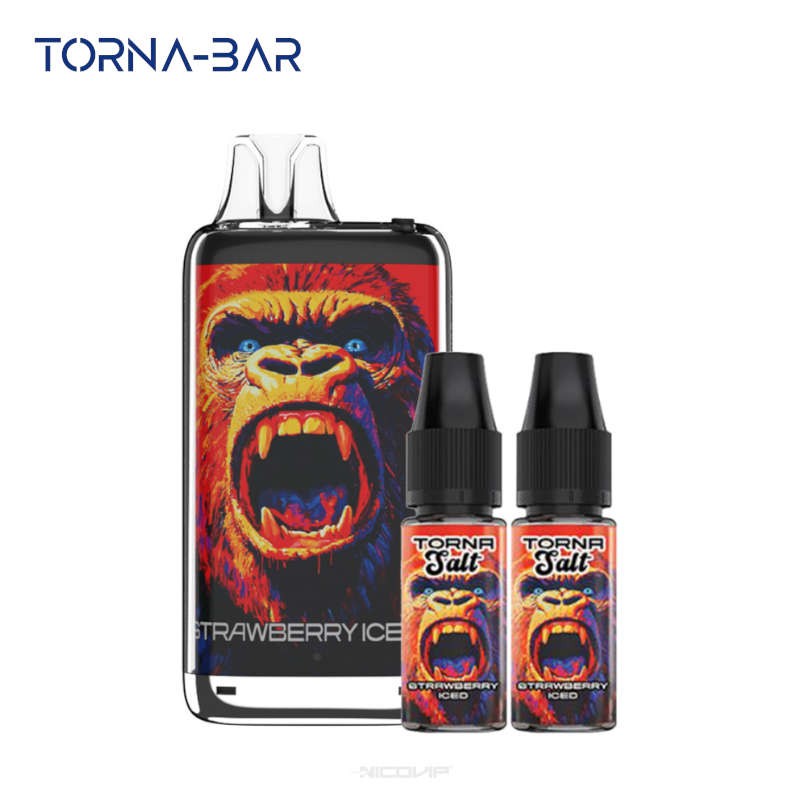 Kit Puff Torna Max 30K Strawberry Iced Torna Bar